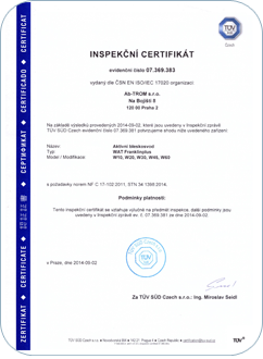 Inspekční certifikát